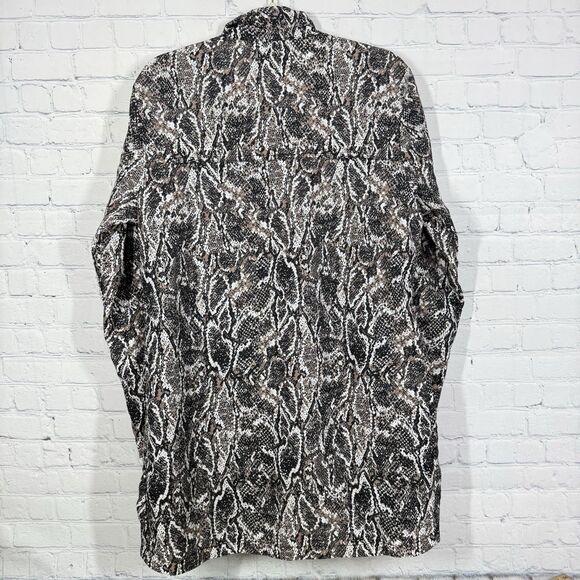 Soft Surroundings Jacket Women Medium Animal Print Mob Wife Water Resistance - Picture 2 of 12